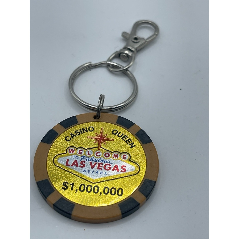 Welcome Las Vegas Poker Chip Novelty Souvenir Keychain